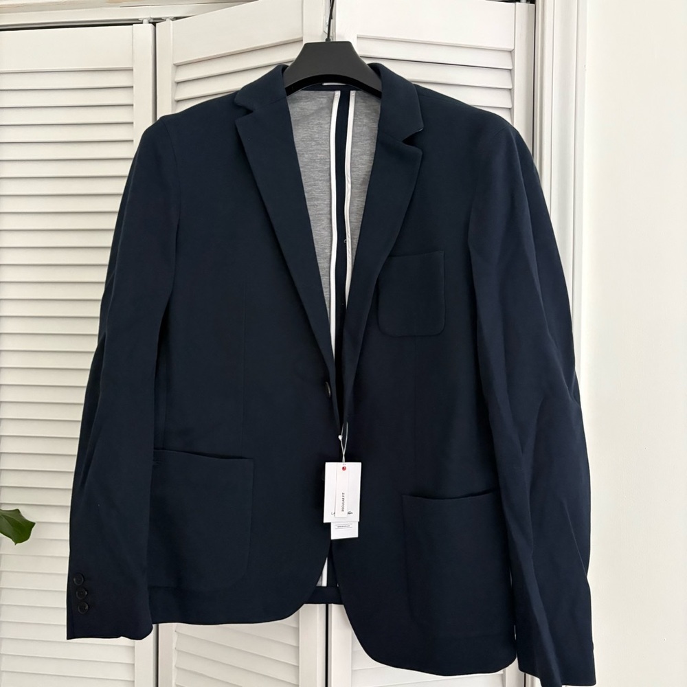 Lacoste Men’s Navy Sports Coat/Jacket/Blazer